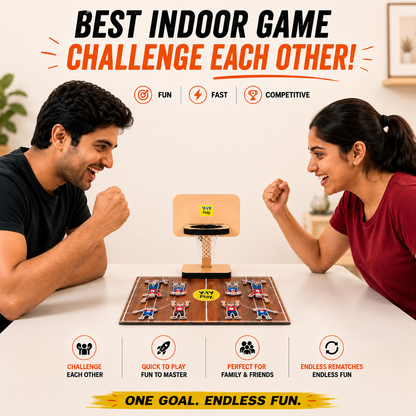 Mini Basketball Challenge Game – Fast-Paced 2 Player Indoor Tabletop Game