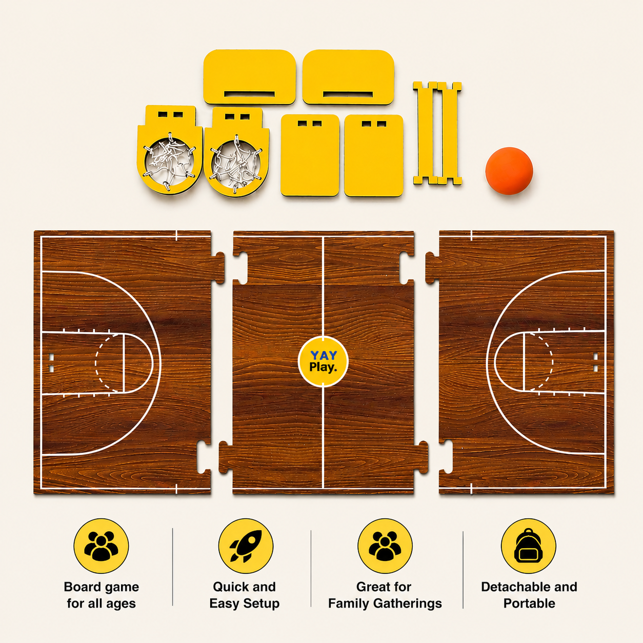 Mini Basketball Challenge Game – Fast-Paced 2 Player Indoor Tabletop Game