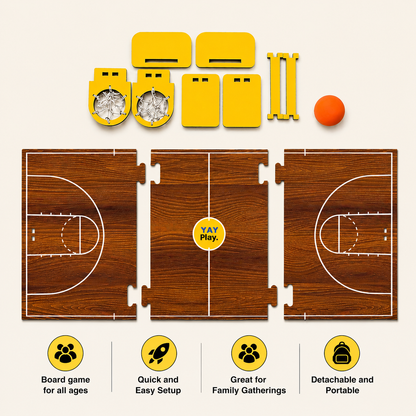 Mini Basketball Challenge Game – Fast-Paced 2 Player Indoor Tabletop Game