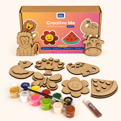 Fridge Magnets DIY Art and Craft Paint kit for Kids 4+ Years 8 Pieces
