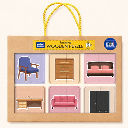Furniture 2 Pieces Puzzles Set of 6 2+ Years