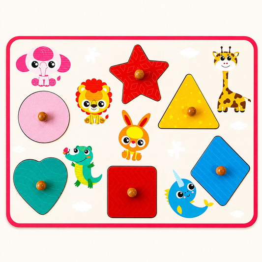 Hide n Seek Shapes Jumbo Knob Puzzle