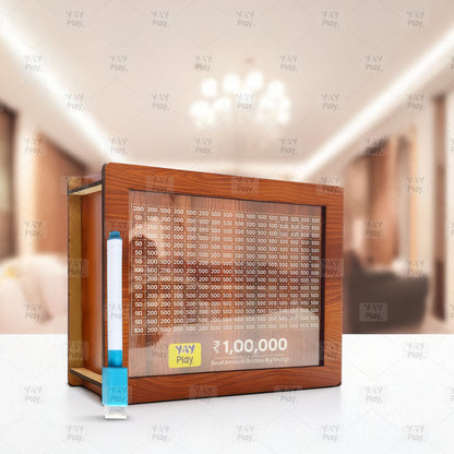 YaY Play 1,00,000 Rupees Money Saving Challenge Box- Reusable