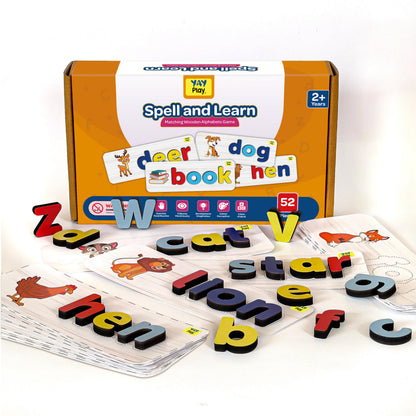 YayPlay Spell and Learn Letter Matching Educational Wooden Toys 3+ Years