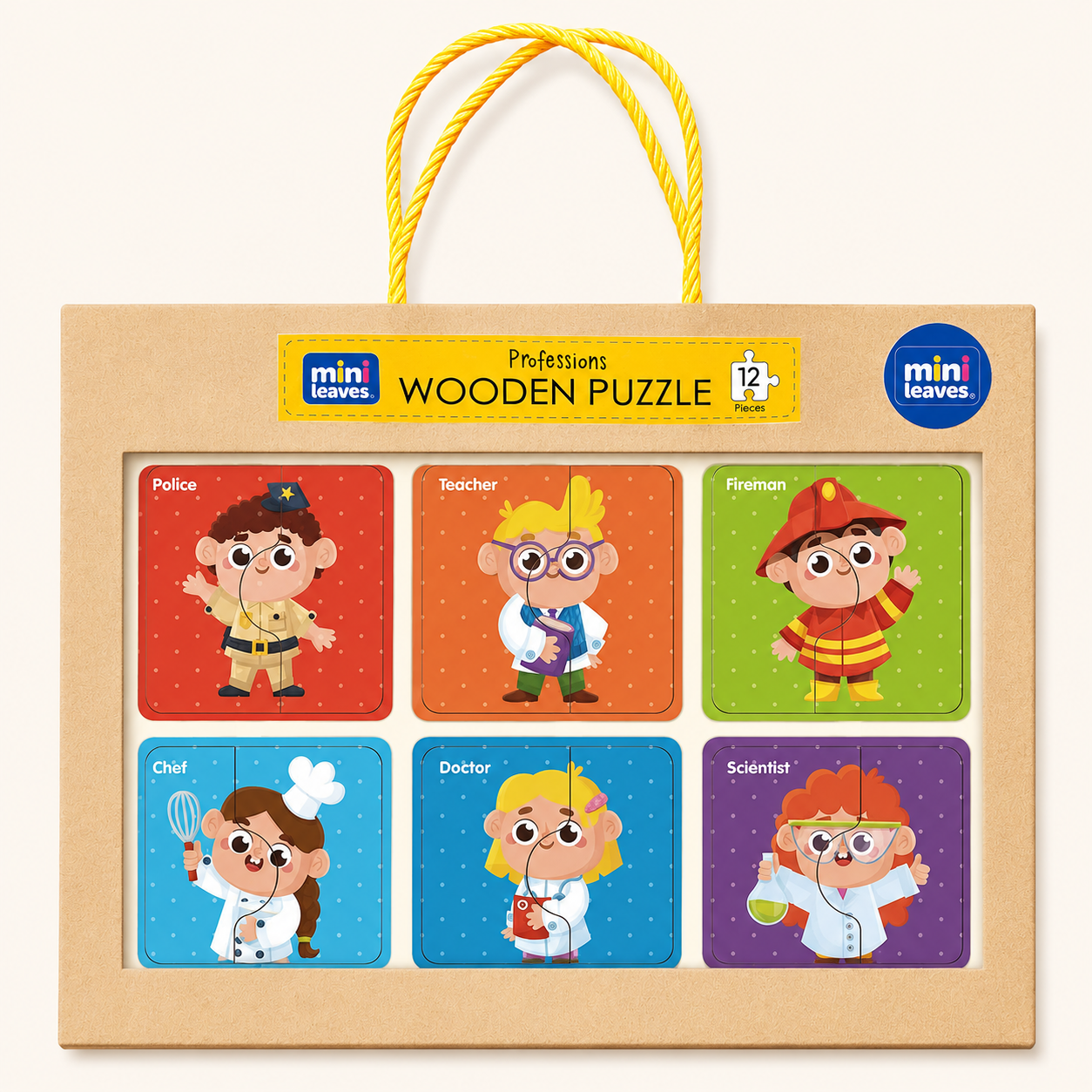 Profession 2 Pieces Wooden Puzzle (2-3 Years)