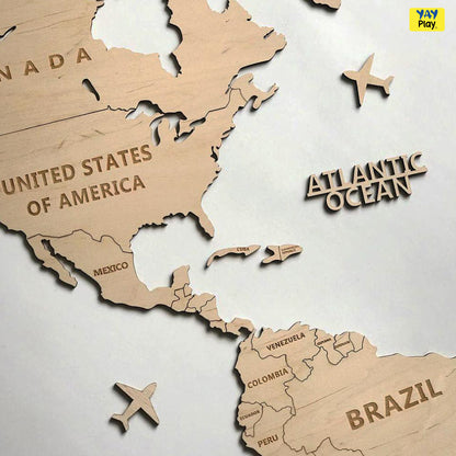 YAYPLAY 3d World Map (Third World countries)