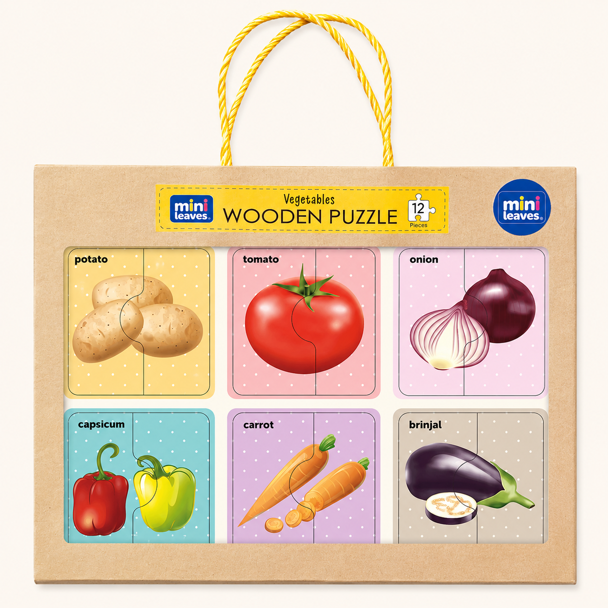 Vegetables 2 Pieces Puzzle 2+ Years