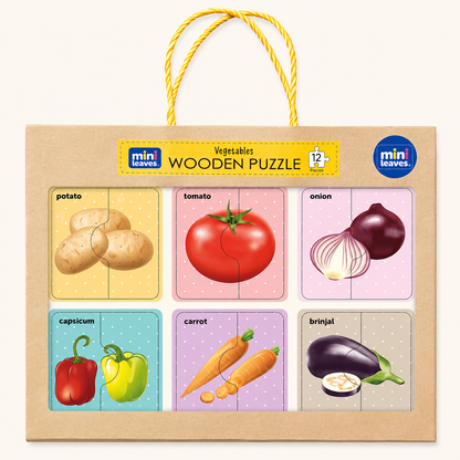 Vegetables 2 Pieces Puzzle 2+ Years