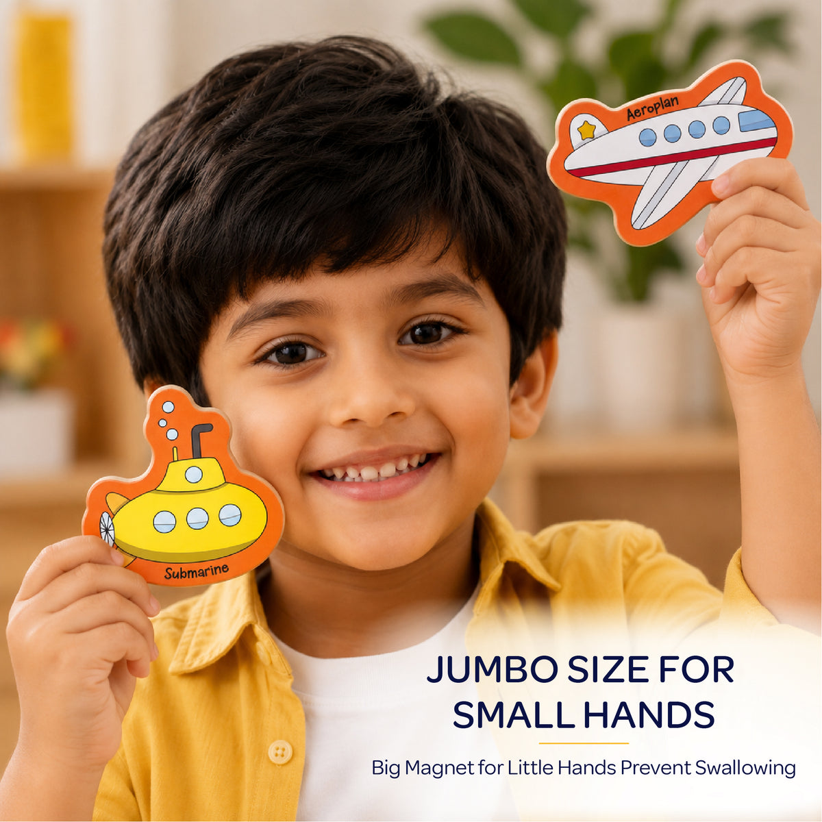 26 Pieces Transport Full Magnetic Fridge Magnets for Kids 2+ Years