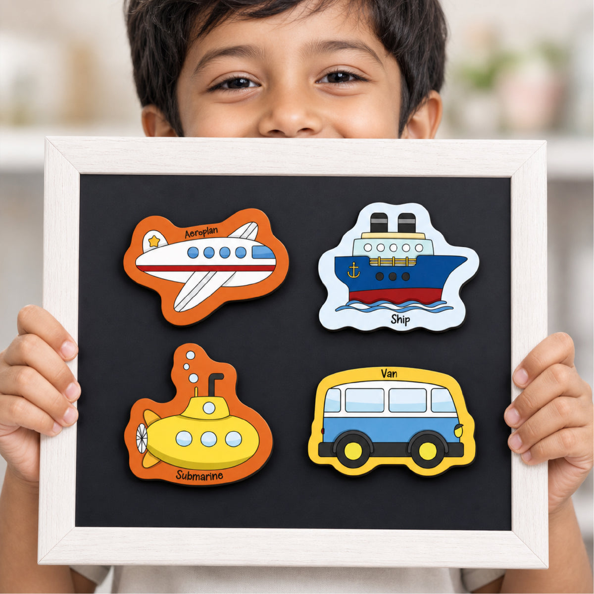 26 Pieces Transport Full Magnetic Fridge Magnets for Kids 2+ Years