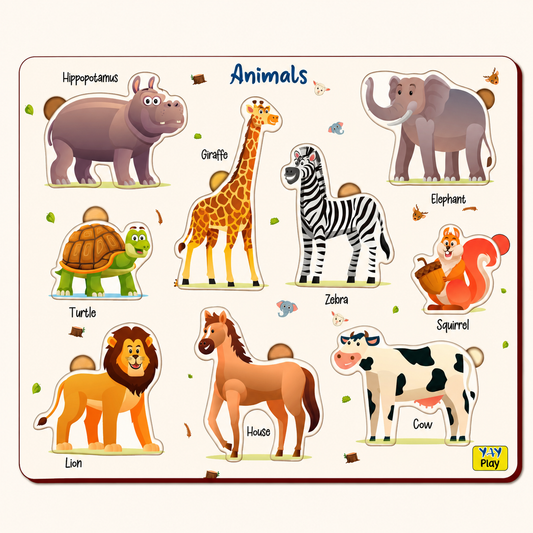 Animals Wooden Puzzle for 3+ Years