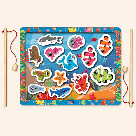 Magnetic Fishing game for kids 13 Pic A4 Size Tray