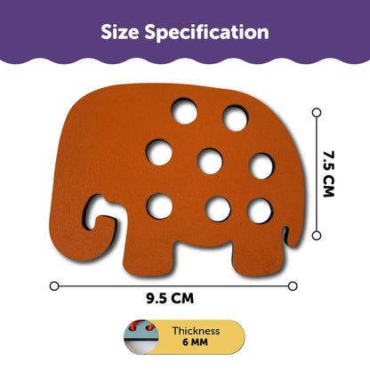 Elephant Lacing Activity for Kids 3 Years