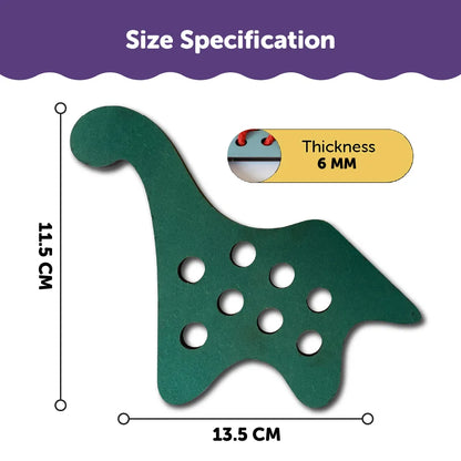 Dinosaur Lacing Activity for Kids 3 Years