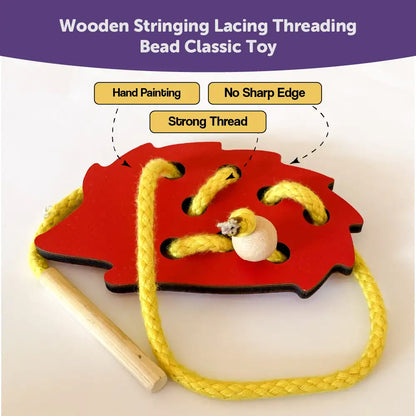 Hedgehog Lacing Activity for Kids 3 Years