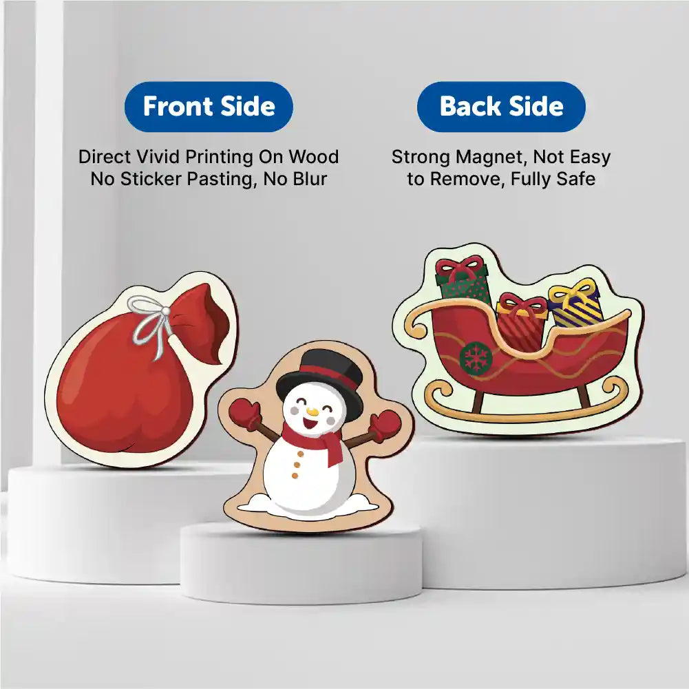 Christmas Santa Claus Wooden Fridge Magnets  3+ Years