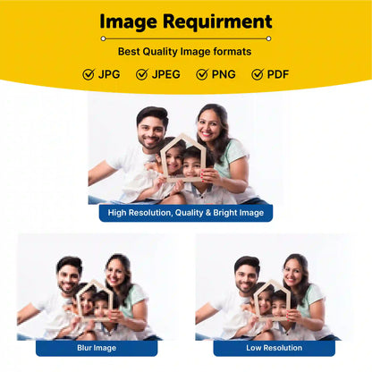 Customised Acrylic Photo 8 x 6 Inch - Mini Leaves