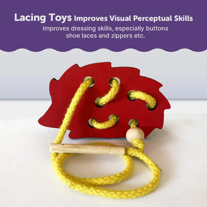 Hedgehog Lacing Activity for Kids 3 Years