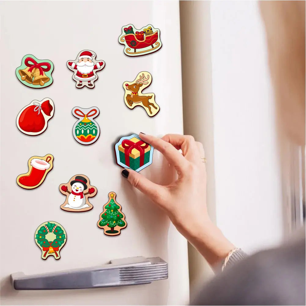 Christmas Santa Claus Wooden Fridge Magnets  3+ Years