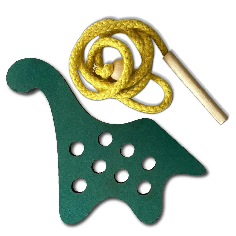 Dinosaur Lacing Activity for Kids 3 Years