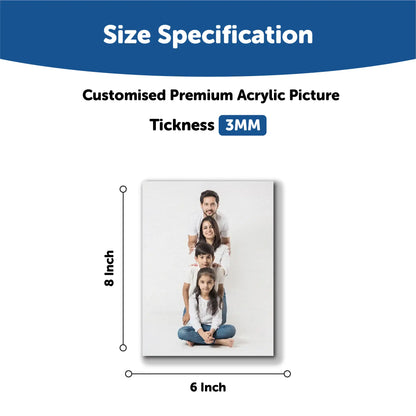 Customised Acrylic Photo 8 x 6 Inch - Mini Leaves