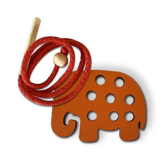 Elephant Lacing Activity for Kids 3 Years