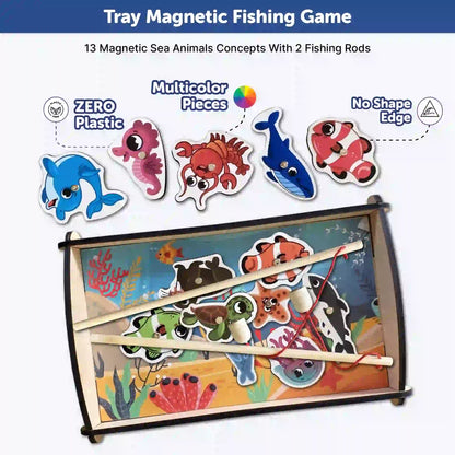Magnetic Fishing game for kids 3+ Age - Mini Leaves