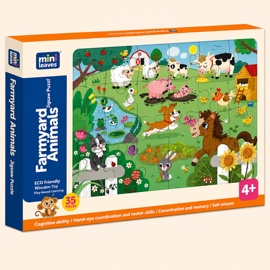 Farmyard Animal Puzzles 35 Pieces 3+ Years