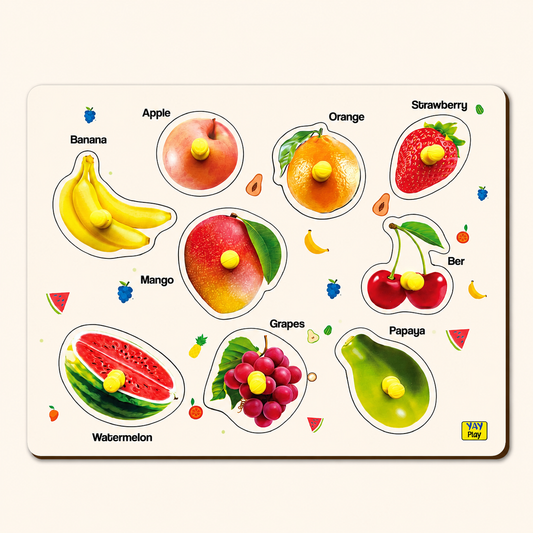Fruits Wooden Shape Puzzles 3+ Years