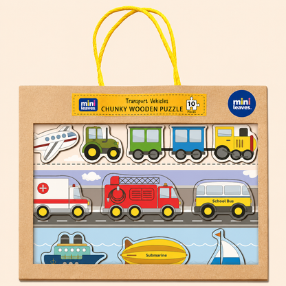Transport Chunky Wooden Puzzle (2+ Years)