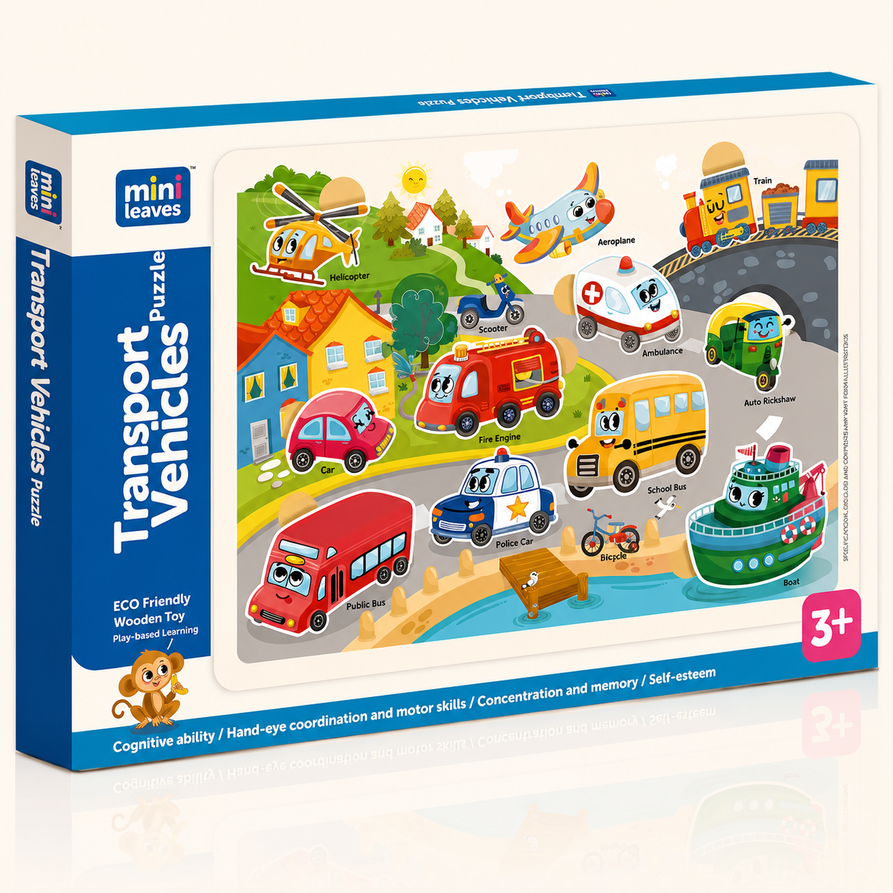 Transport Vehicles Educational Puzzle