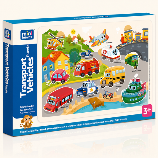 Transport Vehicles Educational Puzzle